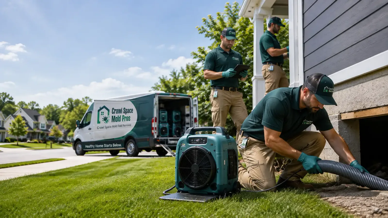 Crawl Space Mold Removal in Northport, NY